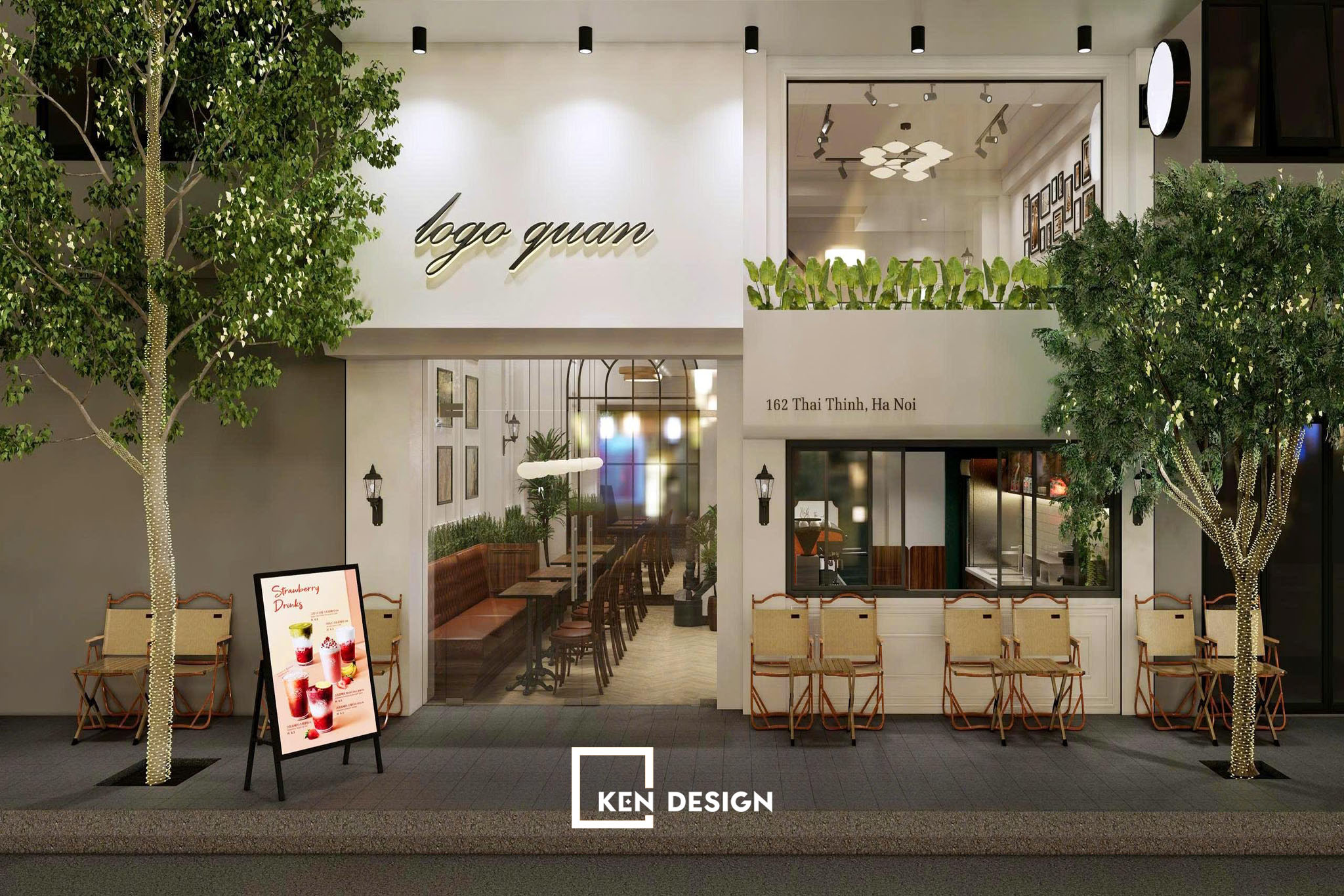 Concept tân cổ điển quán cafe Phiêu Thái Thịnh